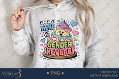 I’m Just Here for the Gender Reveal Cake PNG |Gender Reveal Product Image 4