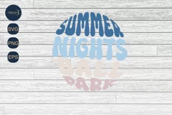 Summer Nights Ball Park Lights SVG PNG Sublimation |Football Product Image 4