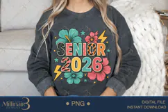 Retro Senior 2026 PNG|Boho Senior Flower 2026 PNG Product Image 4