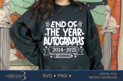 End of the Year Autographs 2025 SVG PNG | Last Day Of School Product Image 4