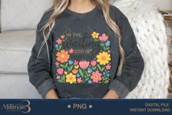 In the Waiting God is Working PNG |Christian Floral PNG Product Image 4