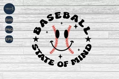 Baseball State Of Mind SVG PNG Sublimation |Football Game Product Image 4