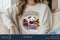 Haunted by My TBR PNG, Cute Halloween Book Lover Design, Rea Product Image 4