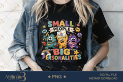 Small People Big Personalities PNG, Funny Teacher Design for Product Image 4