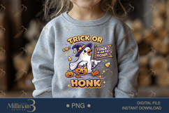Trick or Honk PNG, Cute Halloween Goose PNG, Ghost Goose Dig Product Image 4