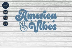 America Vibes Smiley SVG PNG Sublimation America|4th Of July Product Image 4