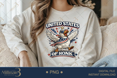 United States Of Honk PNG, Funny Patriotic Goose Sublimation Product Image 4