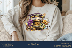 Monster Wrangler Extraordinaire PNG, Funny Halloween Teacher Product Image 4
