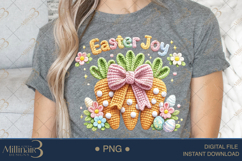 Easter Joy PNG, Crochet Easter Sublimation Design, Cute Spri Product Image 4