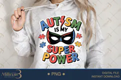 Autism Is My Super Power PNG | Puzzle Piece Autism Awareness Product Image 4