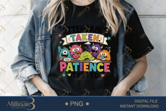 Attendance Taken Patience Tested PNG, Funny Teacher Monster Product Image 4