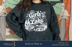 Girls Gone to the Lake SVG PNG, Funny Girls Lake Trip Shirt Product Image 4