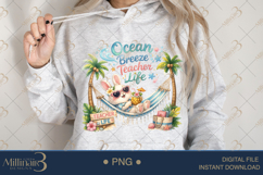 Ocean Breeze Teacher Life PNG Cute Teacher Summer Clipart | Product Image 4