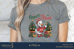Oops I Got Another Plant PNG | Funny Duck Christmas Clipart Product Image 4