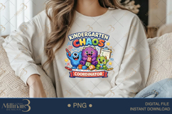 Kindergarten Chaos Coordinator PNG, Cute Monster Teacher Des Product Image 4