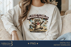 Funny Raccoon PNG Download, Fueled by Pure Raccoon Energy Ar Product Image 4