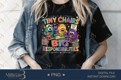 Tiny Chairs Big Responsibilities PNG, Funny Teacher Design f Product Image 4