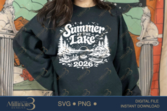 Summer at the Lake 2026 SVG PNG, Funny Lake Vacation Shirt D Product Image 4