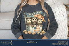 4th of July Opossum PNG |Funny Patriotic Family Product Image 4