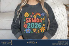 Floral Graduation 2026 PNG|Boho Senior Flower 2026 PNG Product Image 4