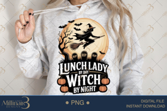 Lunch Lady by Day, Witch by Night PNG|Funny School Cafeteria Product Image 4