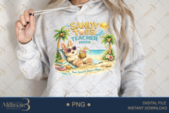 Sandy Toes Teacher Mode PNG Cute Teacher Summer Clipart Product Image 4