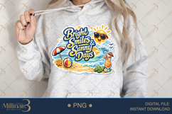 Bright Smiles and Sunny Days PNG, Summer Beach Sublimation D Product Image 4
