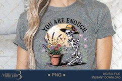 You Are Enough Skeleton PNG | Farm Lover Gothic Clipart Product Image 4