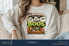 Classroom Full Of Boos PNG, Cute Halloween Teacher Design wi Product Image 4