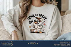Honk or Treat Halloween Goose Sublimation PNG| Happy Hallowe Product Image 3