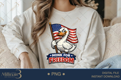 Honk For Freedom PNG, Funny Patriotic Goose Sublimation Desi Product Image 4