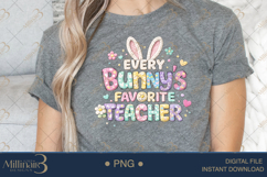 Every Bunny’s Favorite Teacher PNG, Crochet Easter Teacher S Product Image 4