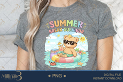 Summer Break Survivor PNG Funny Teacher Summer Clipart Product Image 4