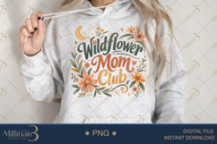 Wildflower Mom Club PNG, Retro Floral Mama Design, Boho Wild Product Image 4