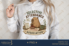 Selective Attendance Association PNG, Funny Capybara Introve Product Image 3