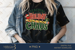 Teaching Through the Holiday Chaos PNG, Funny Teacher Christ Product Image 4