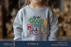 Let The Good Times Roll PNG, Mardi Gras Shirt Design with Sa Product Image 4