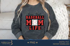 Baseball Mama Coquette Bow PNG | Coquette Bow Sports Png Product Image 4