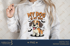 My Dog Is My Boo PNG |Ghost Dog, Pumpkin Pu Product Image 4