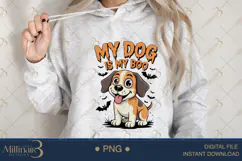 My Dog Is My Boo PNG |Ghost Dog, Pumpkin Pu Product Image 4