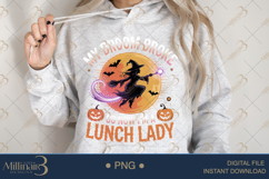 Lunch Lady by Day, Witch by Night PNG|Funny School Cafeteria Product Image 4