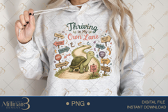 Thriving in My Own Lane PNG, Motivational Turtle Sublimation Product Image 4