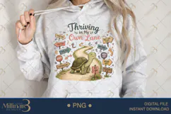 Thriving in My Own Lane PNG, Motivational Turtle Sublimation Product Image 4