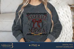 Baseball Mama Coquette Bow PNG | Coquette Bow Sports Png Product Image 3
