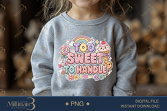 Too Sweet To Handle PNG, Cute Kawaii Candy Dessert Clipart w Product Image 4