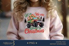 Monster Truck Christmas PNG | Funny Holiday Clipart with Gin Product Image 4