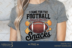 I Came for the Football Stayed for the Snacks PNG | Funny Ga Product Image 4