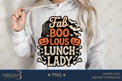 Boo Jee Lunch Lady Halloween PNG|Funny School Cafeteria PNG Product Image 4