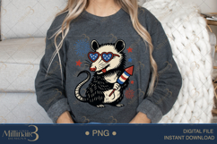 Retro Fourth of July Opossum Retro Fourth Of July Opossum, Product Image 4