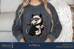 Retro Fourth of July Opossum Retro Fourth Of July Opossum, Product Image 4